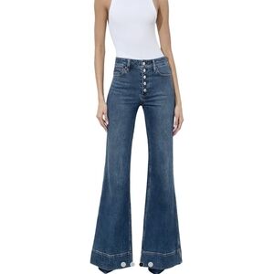 Alice + Olivia Blue Flare Jeans